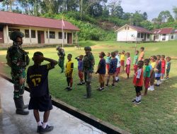 Faitmayaf Children Welcomed Habema’s Marching Lesson With Enthusiasm
