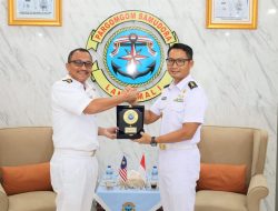 TNI AL dan TLDM Gelar Patroli Terkoordinasi Malaysia-Indonesia 166/24 di Selat Malaka