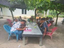 Bhabinkamtibmas Polsek Perdagangan Sosialisasikan Pilkada dan Himbauan Kamtibmas