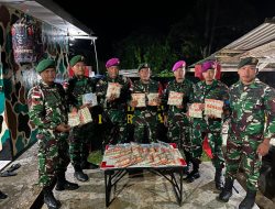 *Satgas Pamtas Yonarmed 11 Kostrad Gagalkan Penyelundupan 960 Kosmetik Ilegal di Dermaga Bambangan*
