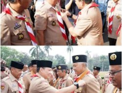 Pj Wako Lubuk Linggau Terima Lencana Melati Gerakan Pramuka tahun 2024.