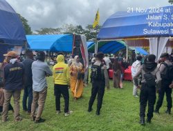 *Pengamanan Kampanye Terbuka Paslon Cagub dan Cawagub di Kota Raha Berlangsung Kondusif*