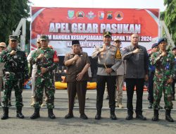 Dandim 0702/Purbalingga Pimpin Apel Gelar Pasukan Kesiapsiagaan Bencana Kabupaten Purbalingga
