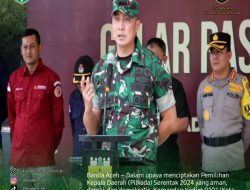Apel Penyerahan Linmas, Dandim 0101/Kota Banda Aceh Dorong Sinergi Maksimal untuk Sukseskan Pilkada 2024