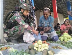 *Rosita Satgas Habema Bantu Perekonomian Warga Dengkibuma*
