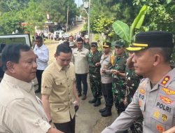 Presiden RI Prabowo Subianto Monitoring Kegiatan Pemungutan Suara di Kecamatan Babakan Madang Kabupaten Bogor*