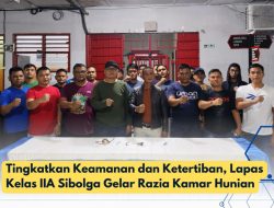 Tingkatkan Keamanan dan Ketertiban, Lapas Kelas IIA Sibolga Gelar Razia Kamar Hunian