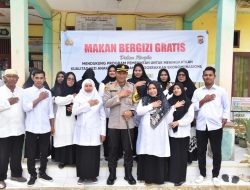 Polres Bireuen Gelar Program Makan Bergizi Gratis Di SDN 17 Peusangan