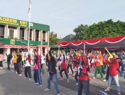 Fun Bike dan Senam Bersama HUT ke-61 Korem 081/DSJ Perkokoh Persatuan dan Kesatuan