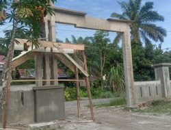 Anggaran cukup Besar Hampir 200 juta,Bangunan pagar SD Negeri 095236 di Duga Asal Jadi.