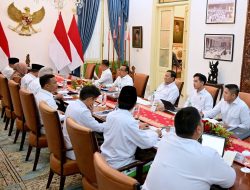 Presiden Prabowo Subianto Pimpin Rapat Terbatas Membahas Program-Program Prioritas Di Bawah kementrian Kordinator Bidang Pembangunan dan Kebudayaan.