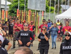 Personel Denpom I/5 Medan Beserta Ibu Persit KCK Anak Ranting 5 Lakukan Olahraga Bersama*