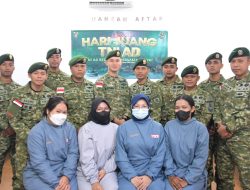 *Satgas Pamtas Yonarmed 11 Kostrad Gelar Donor Darah Peringati Hari Juang TNI AD 2024*