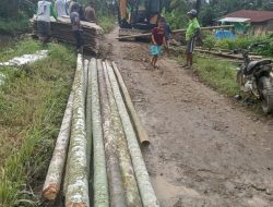 TNI, Polsek hamparan perak, dan Pemdes Berhasil Perbaiki Tanggul Sungai di Desa Bulu Cina