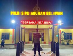 Kapolres Pelabuhan Belawan Pimpin Apel Pengamanan Tawuran, Genk Motor dan Kejahatan Jalanan