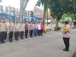 Polres Padang Lawas Apel Kesiapan Pengamanan Pergantian Tahun Baru 2025