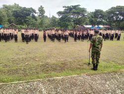Babinsa Memberikan Pembinaan Tentang Bela Negara Kepada Siswa SMK Sakti Gemolong