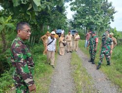 Danramil Simo Tinjau Lokasi Dan Verifikasi Sasaran TMMD Bersama Dispermasdes Boyolali