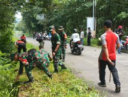Koramil Juwangi Dan Warga Bahu Membahu Ciptakan Lingkungan Yang Sehat