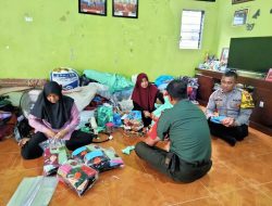 Babinsa dan Bhabinkamtibmas Tipes Sambangi Pelaku UMKM Kain Perca