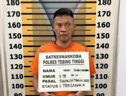 Polres Tebingtinggi Tangkap Residivis Narkoba di Jalan Rao