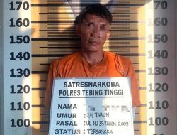 Miliki Sabu, Pria Asal Langkat Ditangkap Polres Tebingtinggi di Jalan Tusam