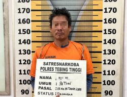 Sat Resnarkoba Polres Tebingtinggi Gerebek Kamar Losmen, Seorang Pengedar Sabu Ditangkap