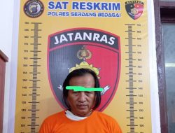 Polres Sergai Berantas Perjudian, Amankan M.T Alias A di Sei Bamban.