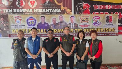TKN Kompas Nusantara Rayakan Waisak dengan Kegiatan Bakti Sosial Antar umat Beragama