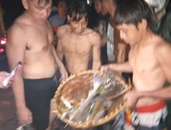 Geger !! Warga Panen Ikan Mabuk Disungai Bah Sumbu Diduga Diakibatkan Limbah PKS PT TSP Sipispis Sergai.