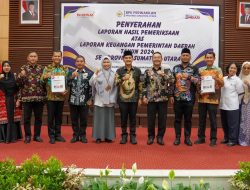 Pemko Tebingtinggi Raih Opini WTP 7 Kali Berturut turut.