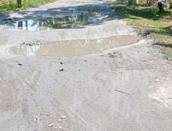 21 Tahun Usia Kabupaten Sergai, Jalan Bagaikan “Kolam Ikan” di Desa Mangga Dua Tak Tersentuh Pembangunan