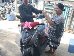 Serah Terima Dua unit Sepeda Motor Berjalan Sukses oleh BRI Balige