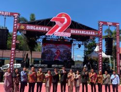 BRI Balige Hadiri HUT Bhayangkara ke-79 di Polres Toba, Momen kebersamaan Mitra Perbankan