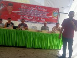 Delpin Barus Gelar Sosialisasi Kegiatan Penyebar luasan Ideologi Pancasila dan Penguatan Wawasan Kebangsaan Kepada Masyarakat Sri Padang dan Tanjung Marulak.