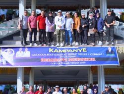 Melalui Kampanye GERMAS Walikota Tebingtinggi H Iman Irdian Saragih Ajak Warga Berhenti Merokok.