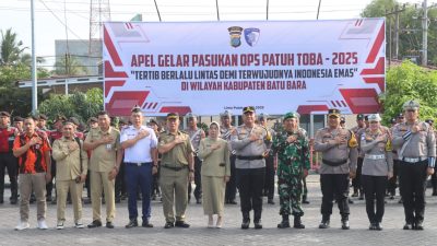 Polres Batu Bara Gelar Apel Pasukan Ops Patuh Toba 2025