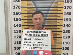 Satresnarkoba Polres Tebingtinggi Tangkap Warga Mekar Sentosa Residivis Pengedar Sabu Dipinggir Jalan.