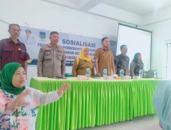 Fitri Dewi Murni Lubis Resmi Buka Sosialisasi P4GN di Kelurahan Karya Jaya Kepada Masyarakat Setempat.