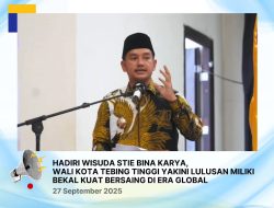 STIE Bina Karya Kota Tebingtinggi Gelar Wisuda Program Magister Terhadap 333 Sarjana dan Ahli Madyan TA 2024-2025,Dihadiri Walikota Tebingtinggi.
