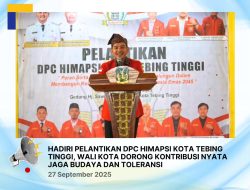 Walikota Tebingtinggi H Iman Irdian Saragih Hadiri Pelantikan DPC HIMAPSI Kota Tebingtinggi,Walikota Dorong Kontribusi Nyata Jaga budaya dan Toleransi.