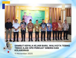 Walikota Tebingtinggi H Iman Irdian Saragih Sambut Kepala Kajari Baru Ajak OPD Perkuat Sinergi dan Kolaborasi.