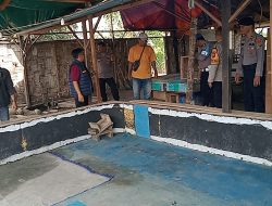 POLSEK RAMBUTAN TUTUP LOKASI DIDUGA ARENA PERJUDIAN DI PINANG MANCUNG