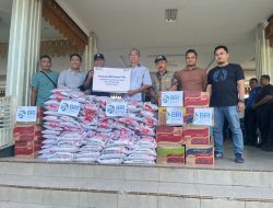 Perduli Banjir, BRI Tebing Tinggi Salurkan Bantuan Sembako Untuk Warga Terdampak