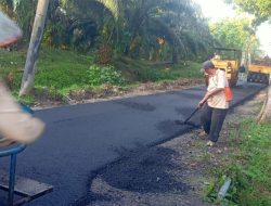 Pemerintah Kota Tebingtinggi Aspal Hotmix Jalan Gunung Dempo Kecamatan Rambutan Saat Ini Sudah Menjadi Mulus.