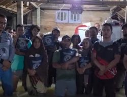 Rutan Kelas IIB Tanjung Pura Berbagi Sembako untuk Warga Terdampak Banjir di Desa Pematang Tengah