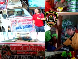 Satgas Inti Prabowo Sumut Berikan Bantuan Kemanusiaan bagi Warga Terdampak Banjir di Tanjung Pura