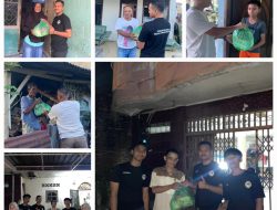 Aksi Solidaritas Pemuda Lingkungan XV, Sembako Mengalir untuk Korban Banjir Medan Labuhan