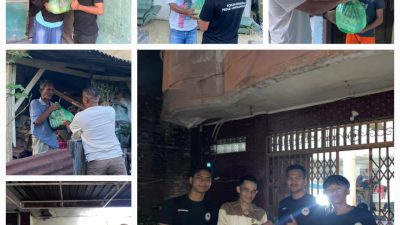 Aksi Solidaritas Pemuda Lingkungan XV, Sembako Mengalir untuk Korban Banjir Medan Labuhan