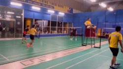 HUT Ke-130, BRI Tebing Tinggi Tingkatkan Kekompakan ‘Insan Brilian’ Melalui Badminton